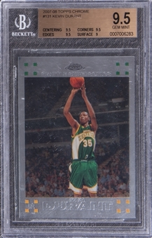 2007-08 Topps Chrome #131 Kevin Durant Rookie Card - BGS GEM MINT 9.5